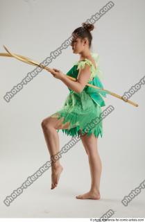 KATERINA STANDING POSE WITH SPEAR